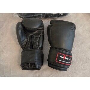 Pro Impact 14 oz. Pro Style Black Boxing Gloves Muay Thai NEW